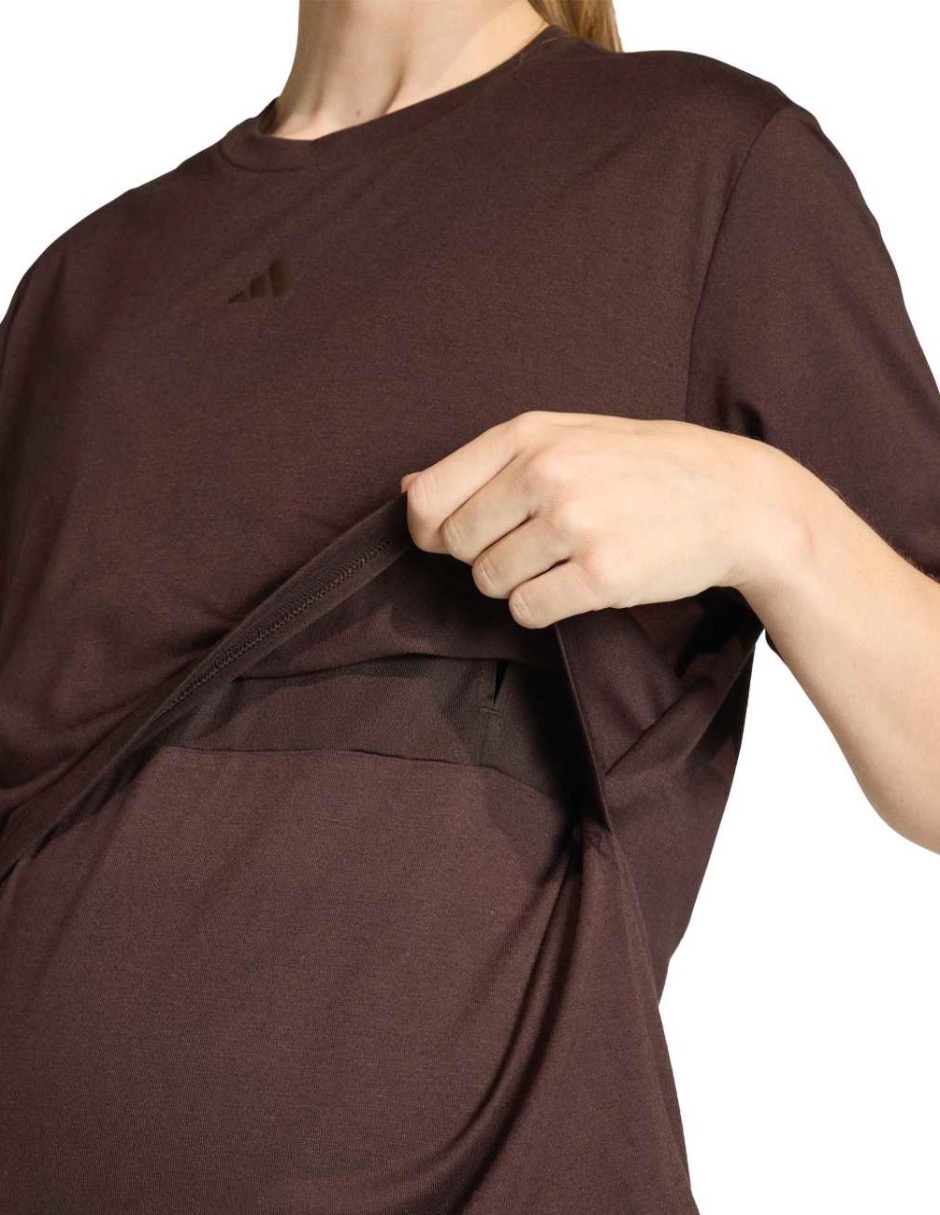 Playera maternidad manga corta Motion cuello redondo 4
