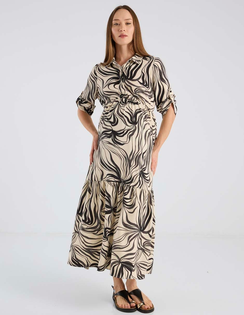 Vestido maternidad largo casual