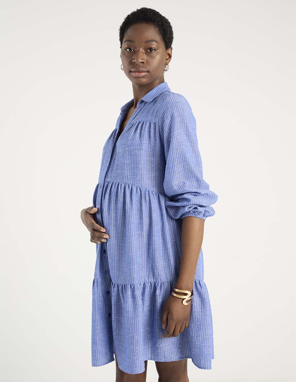 Vestido maternidad corto casual 7