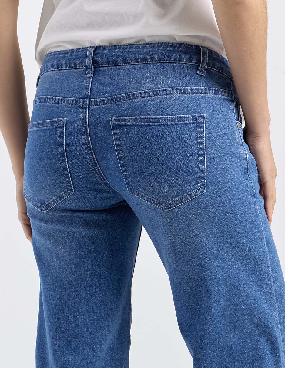 Jeans maternidad straight corte cintura alta 3
