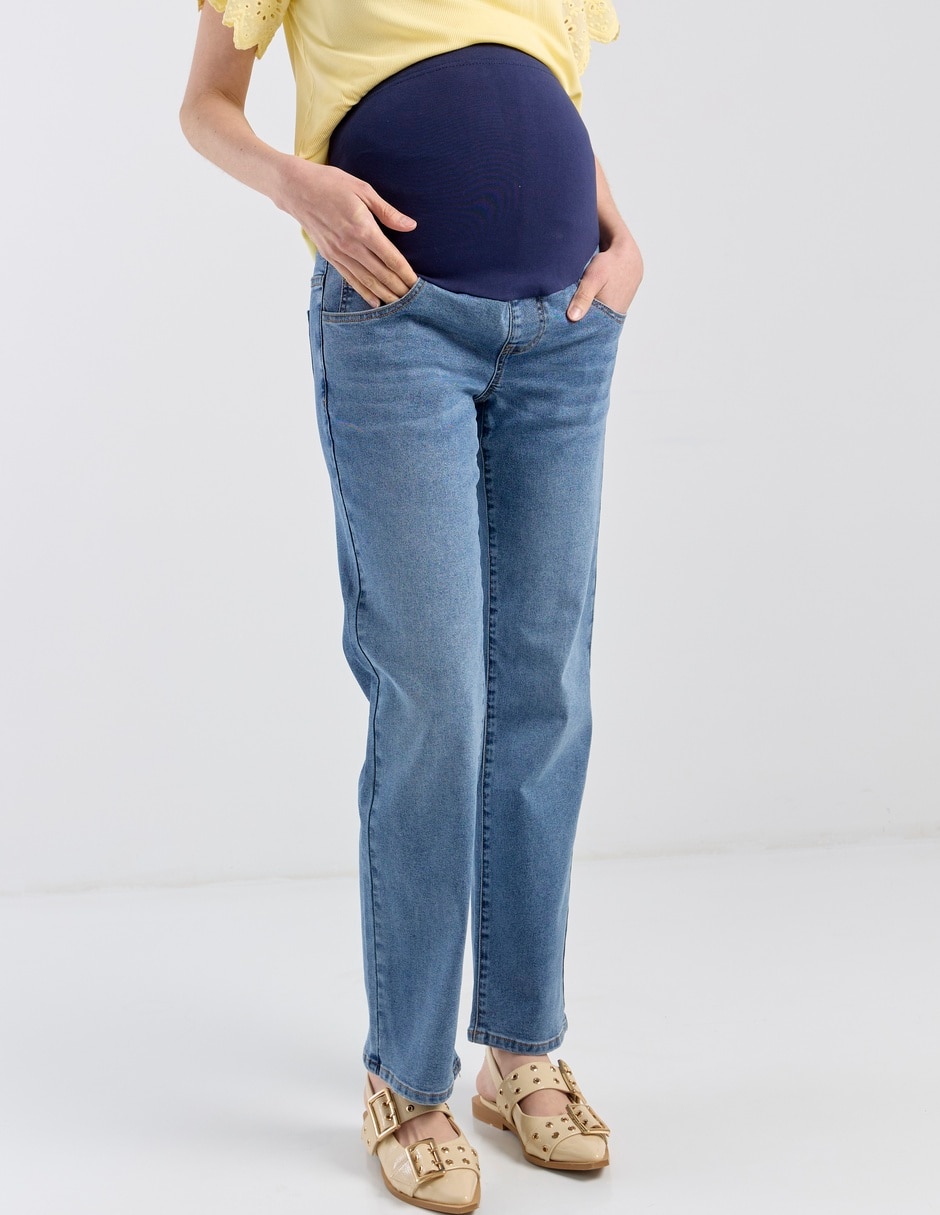 Jeans maternidad straight One To Nine a la cadera