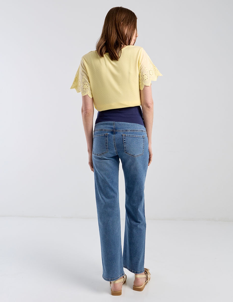 Jeans maternidad straight One To Nine a la cadera 6