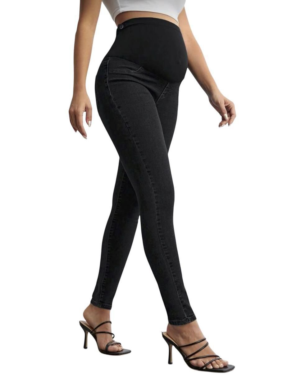 Jeans de maternidad skinny corte cintura alta