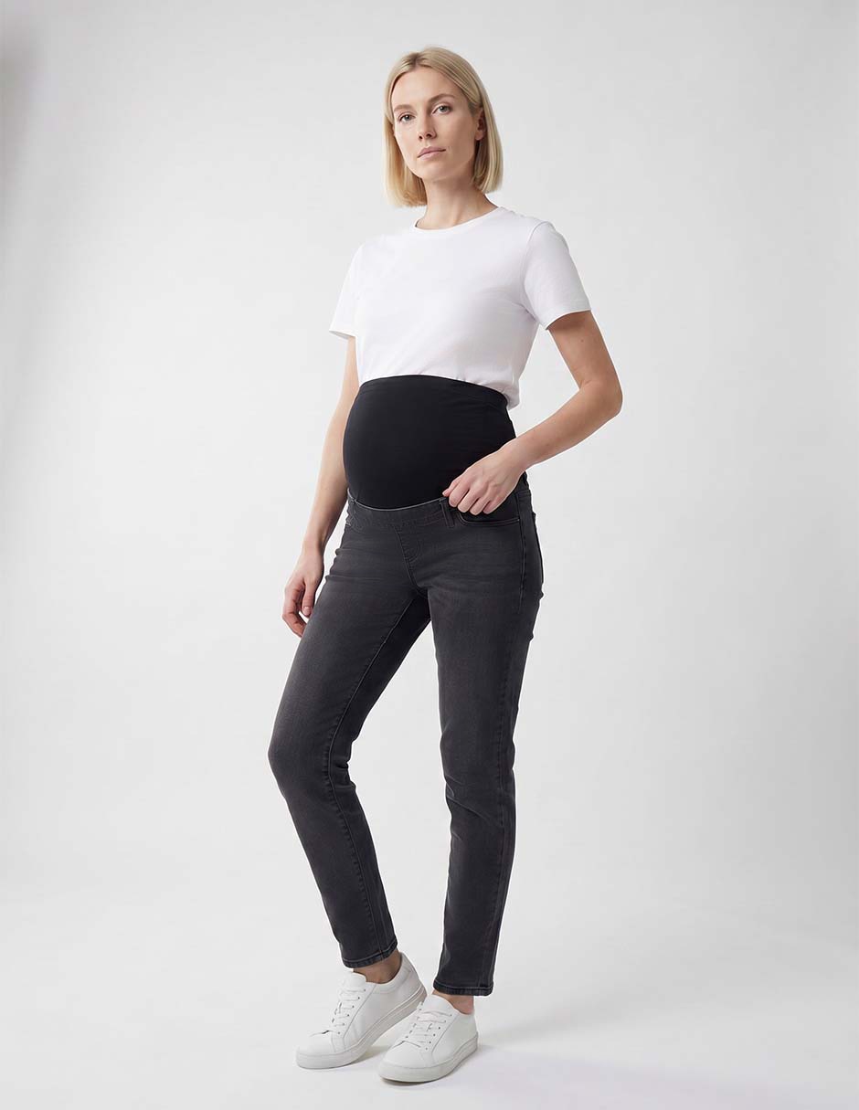Jeans maternidad skinny corte cintura alta 3