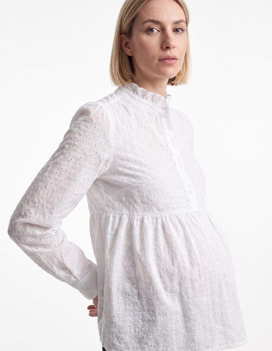 Blusa maternidad manga larga 4
