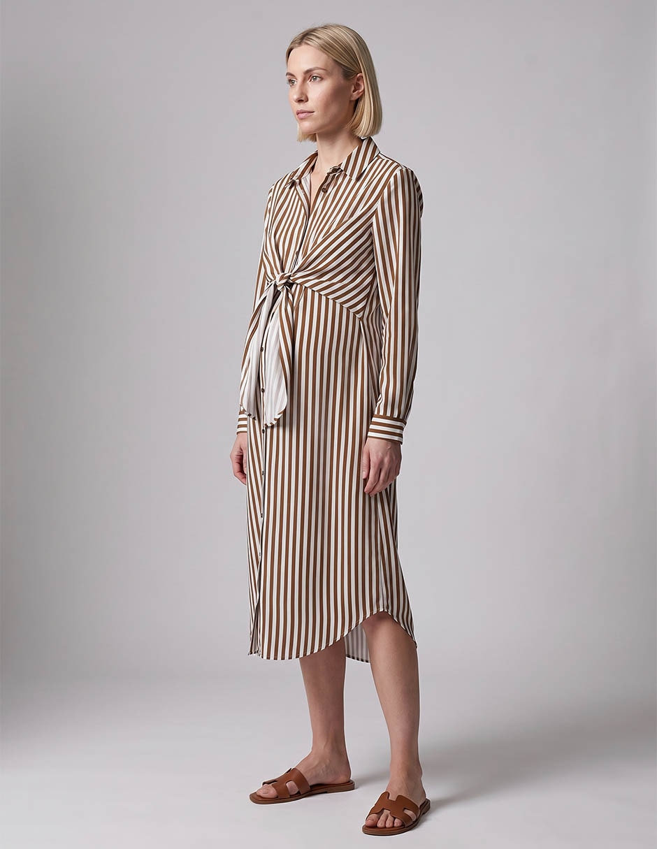 Vestido maternidad rodilla casual 3