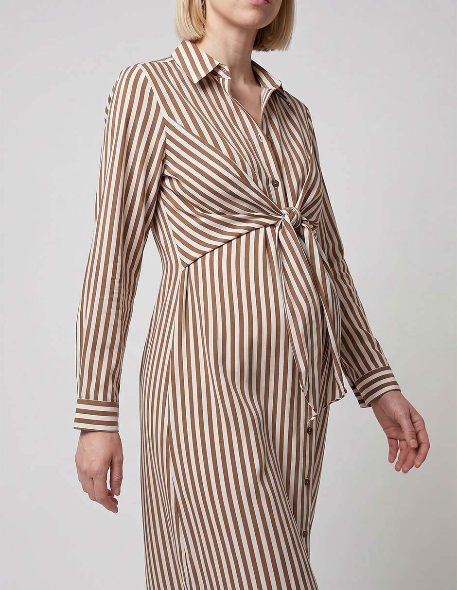 Vestido maternidad rodilla casual 4