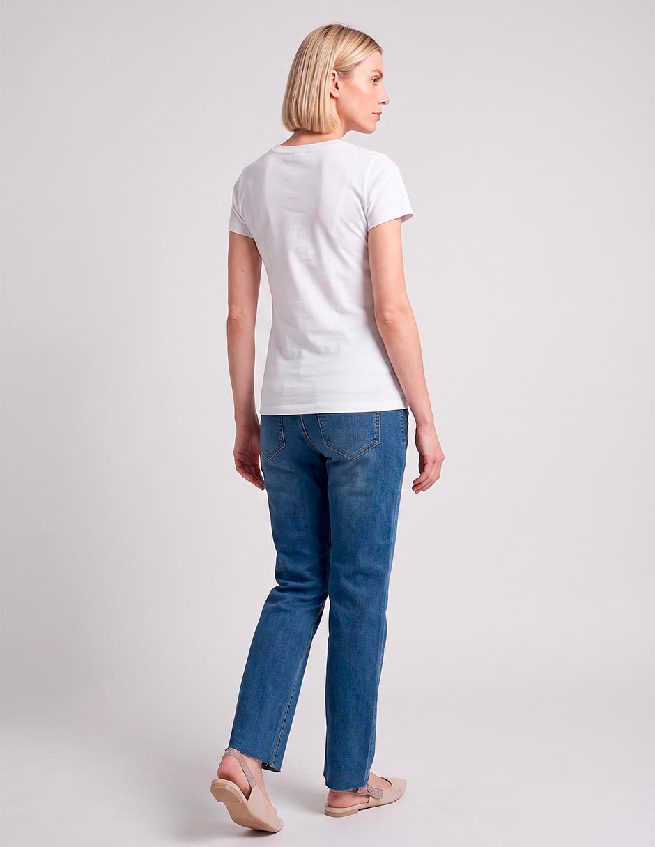 Jeans maternidad straight corte cintura alta 2