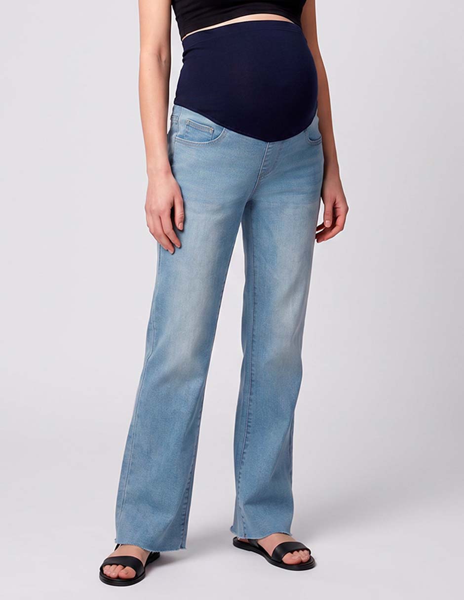Jeans maternidad slim one to nine corte cintura alta