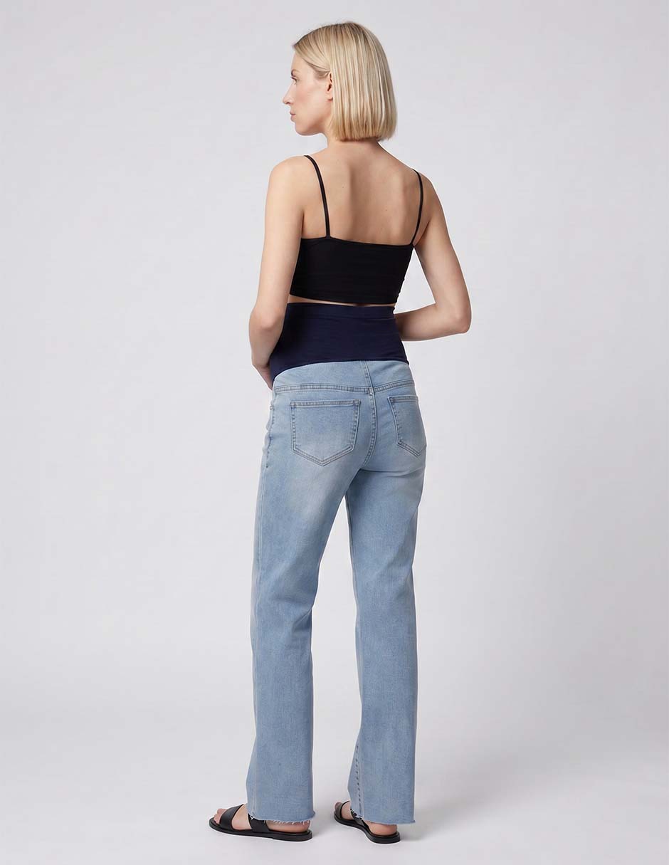Jeans maternidad slim one to nine corte cintura alta