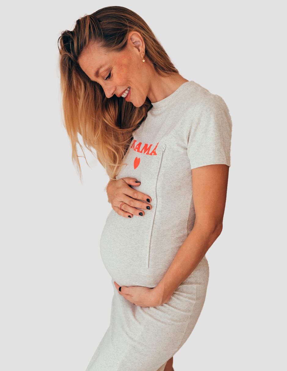 Vestido maternidad midi casual Milk It