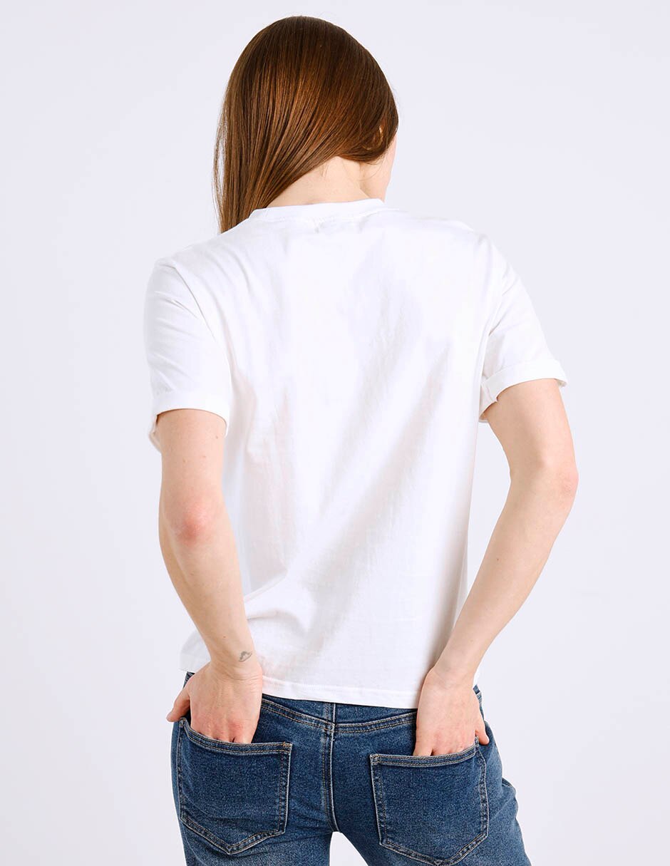 Playera maternidad manga corta cuello redondo 6