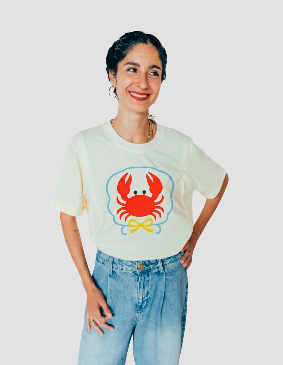 Playera maternidad manga corta cuello redondo 6