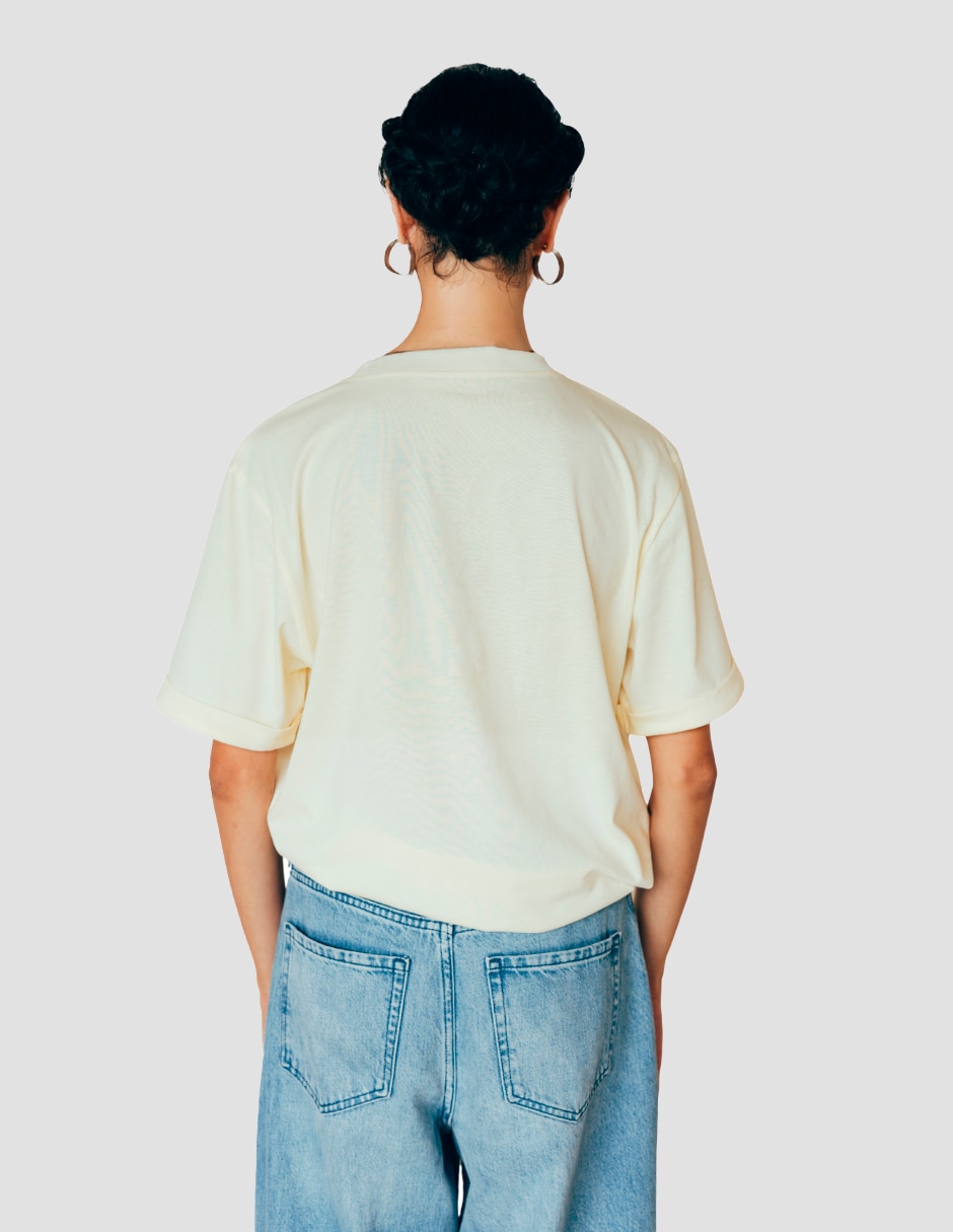 Playera maternidad manga corta cuello redondo 7