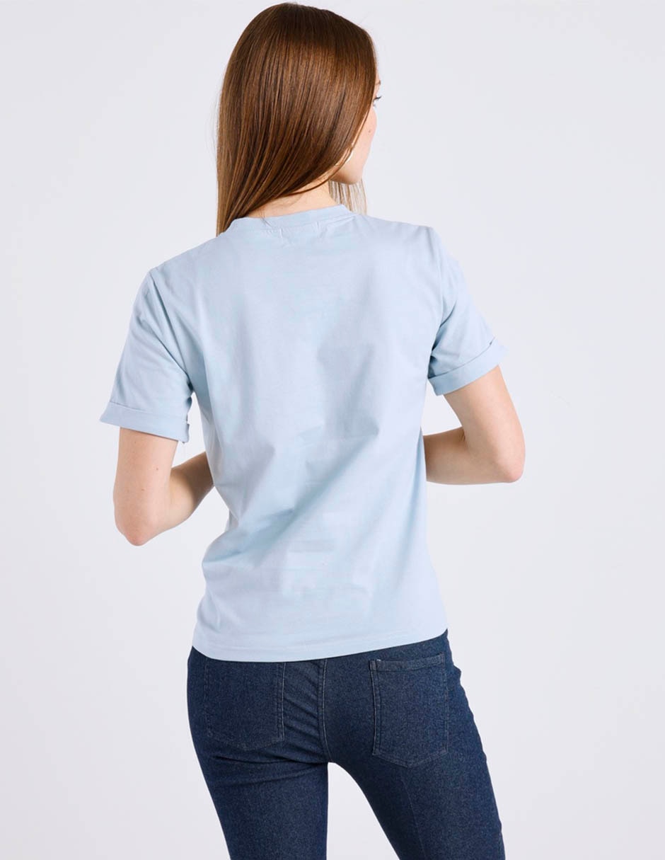 Playera maternidad manga corta cuello redondo 6