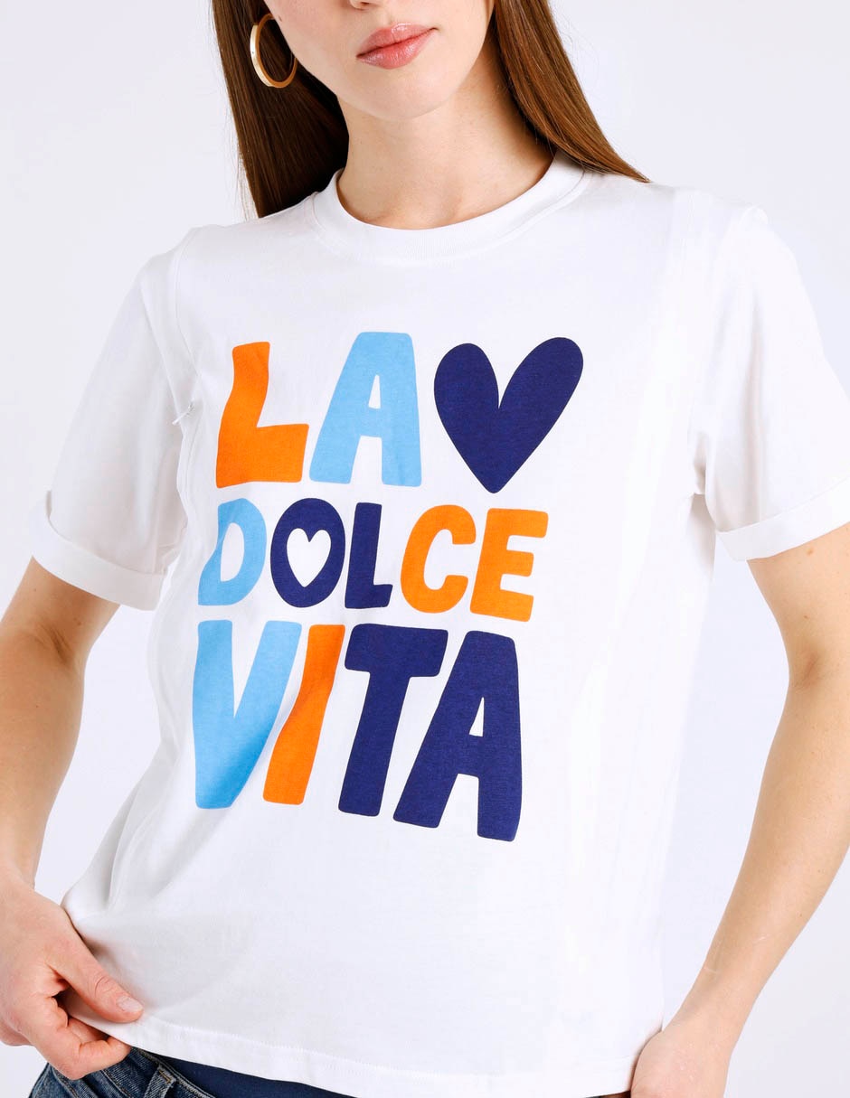Playera maternidad manga corta cuello redondo 4