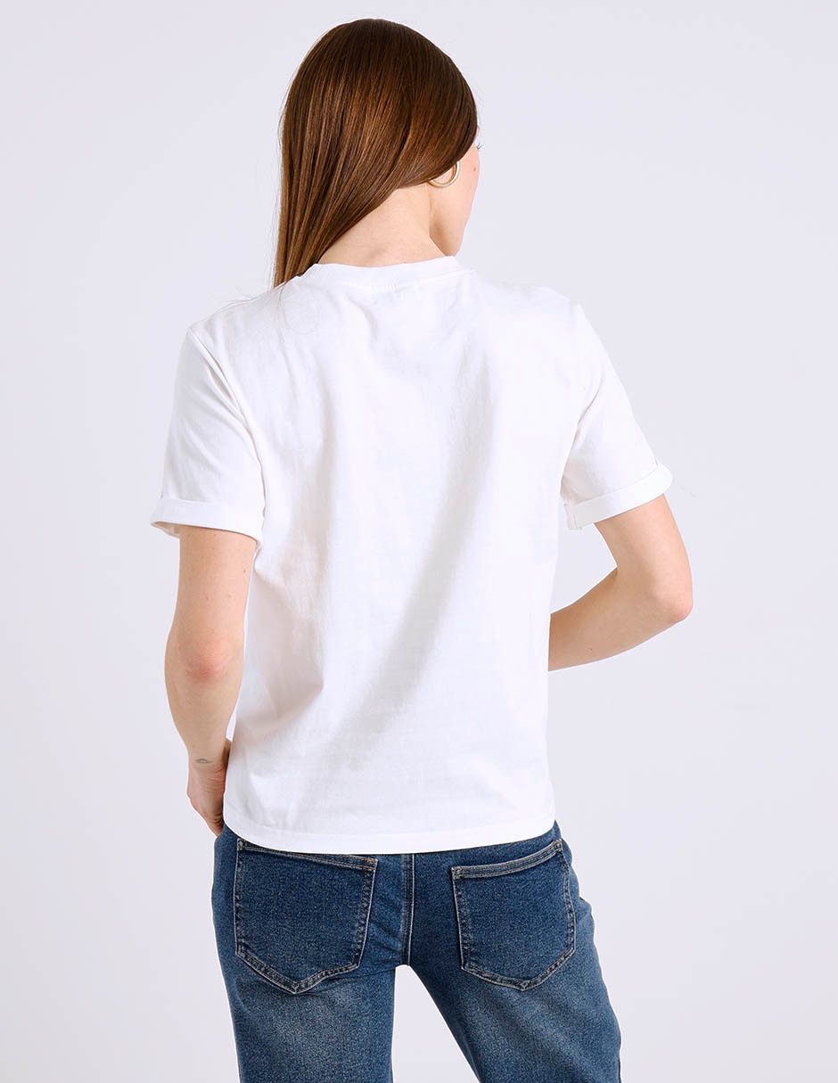 Playera maternidad manga corta cuello redondo 6