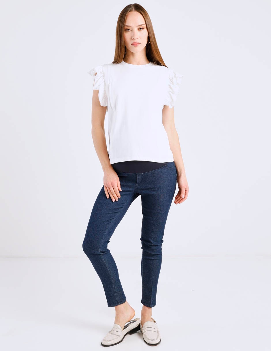 Playera maternidad manga corta milk it cuello redondo