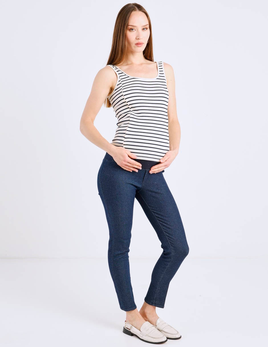 Playera maternidad cuello redondo 5
