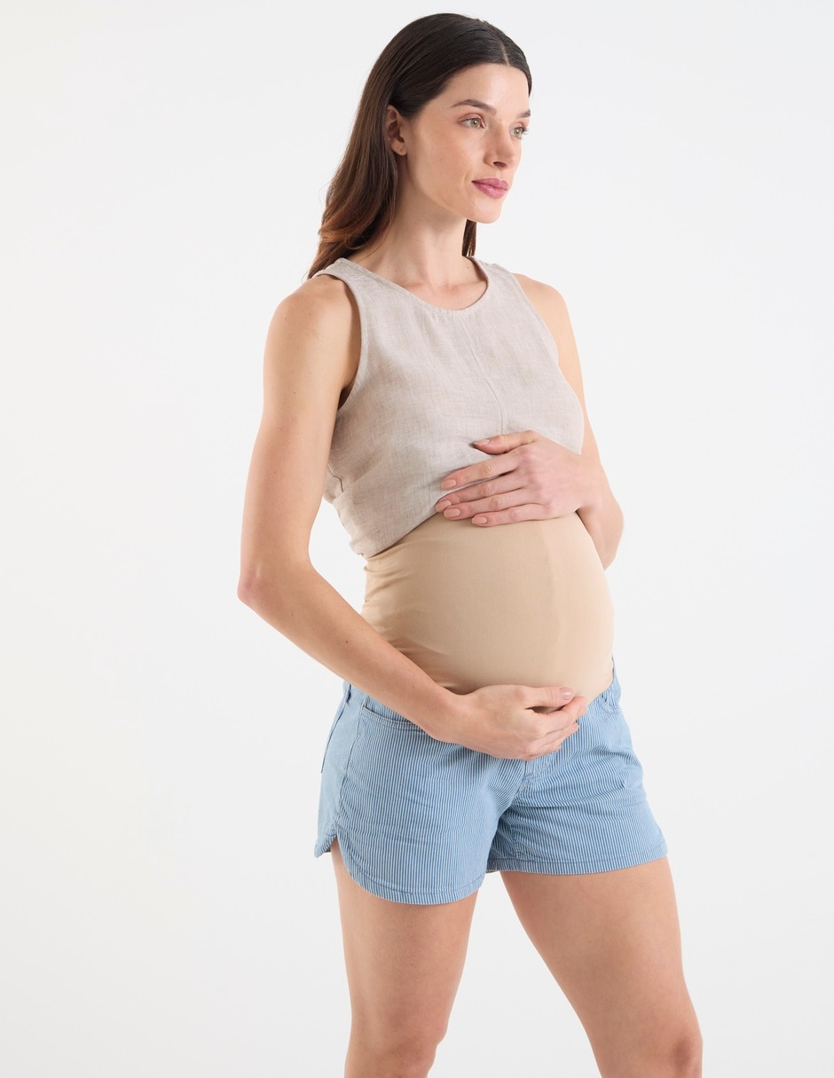 Short maternidad de mezclilla Short maternidad de mezclilla