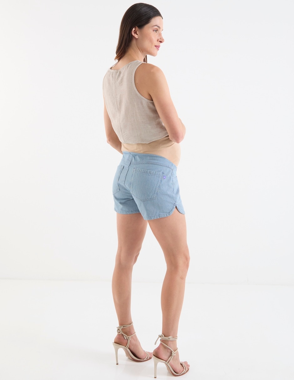 Short maternidad One To Nine de mezclilla