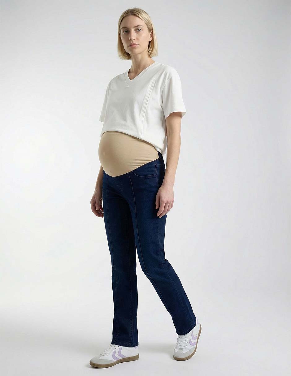 Jeans maternidad slim One To Nine corte cintura