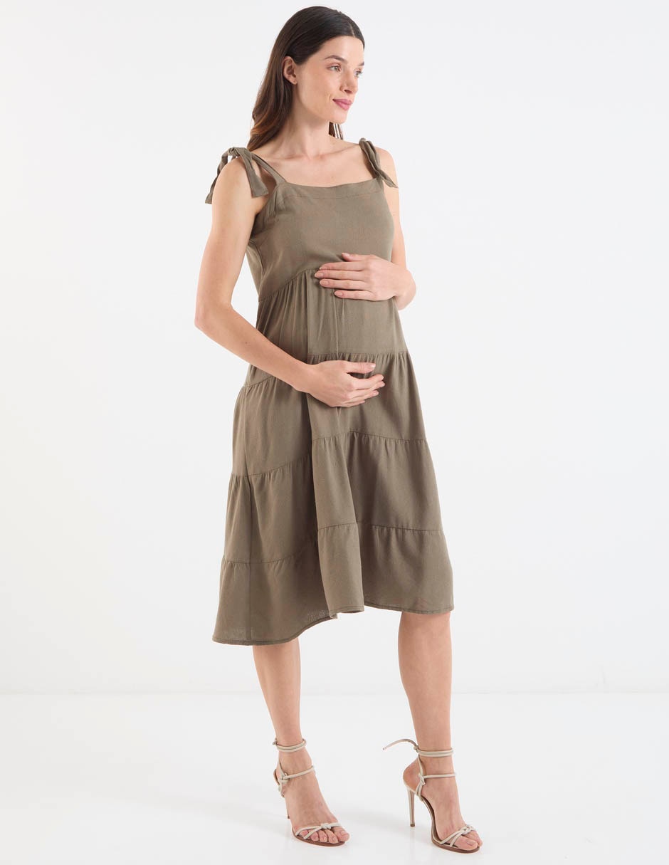 Vestido maternidad midi casual Vestido maternidad midi casual