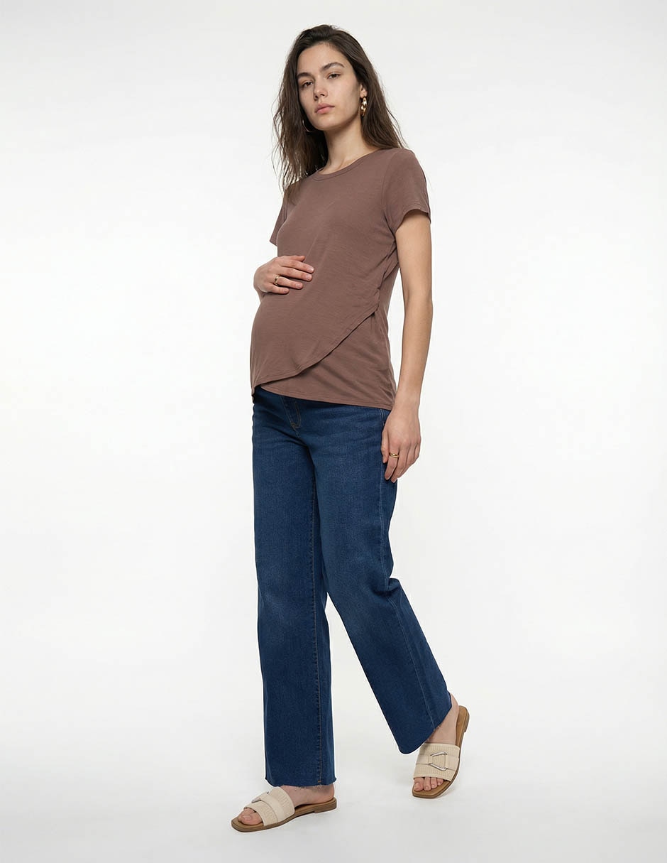 Blusa maternidad manga corta 3