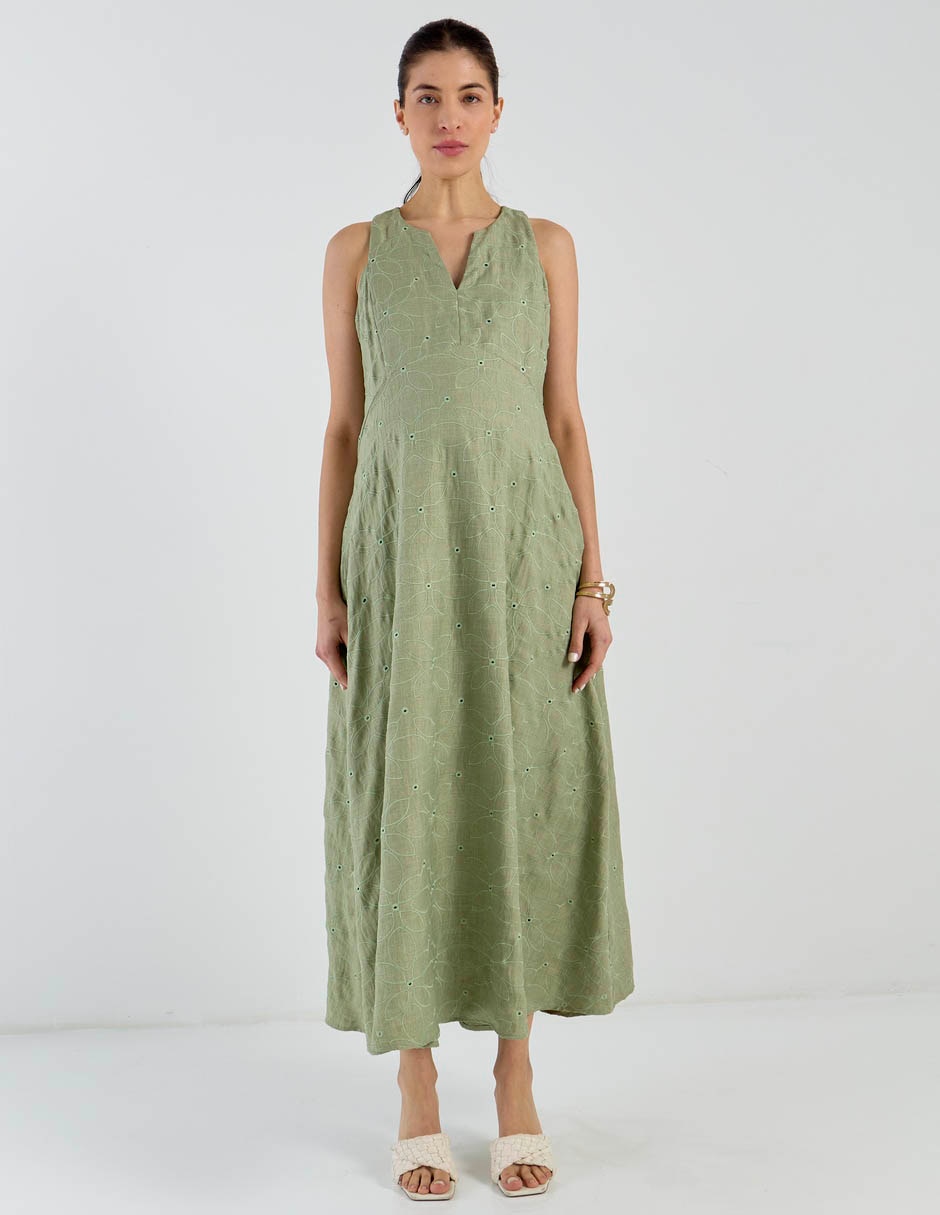 Vestido maternidad largo casual Expecting Essentials 7
