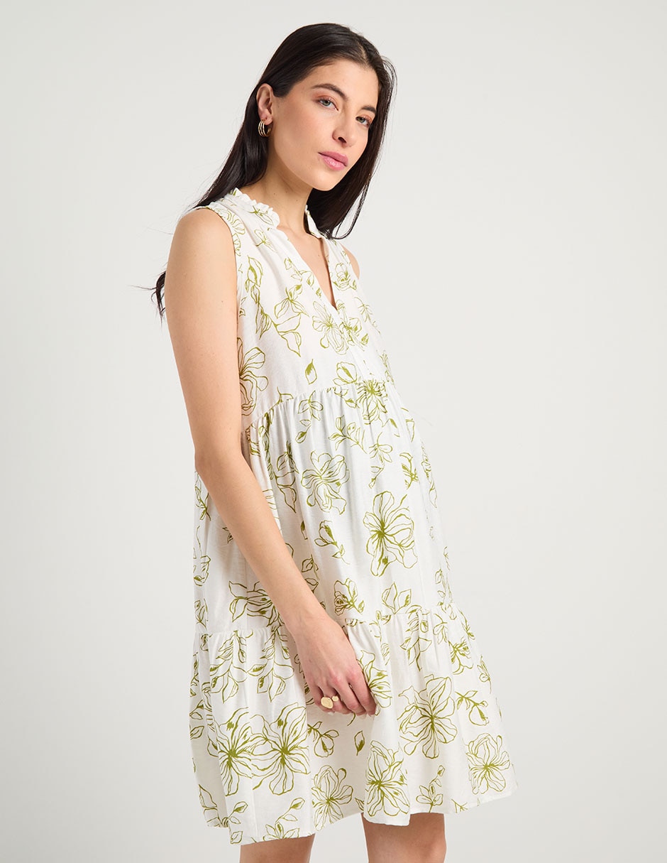 Vestido maternidad a la rodilla casual Expecting Essentials 10