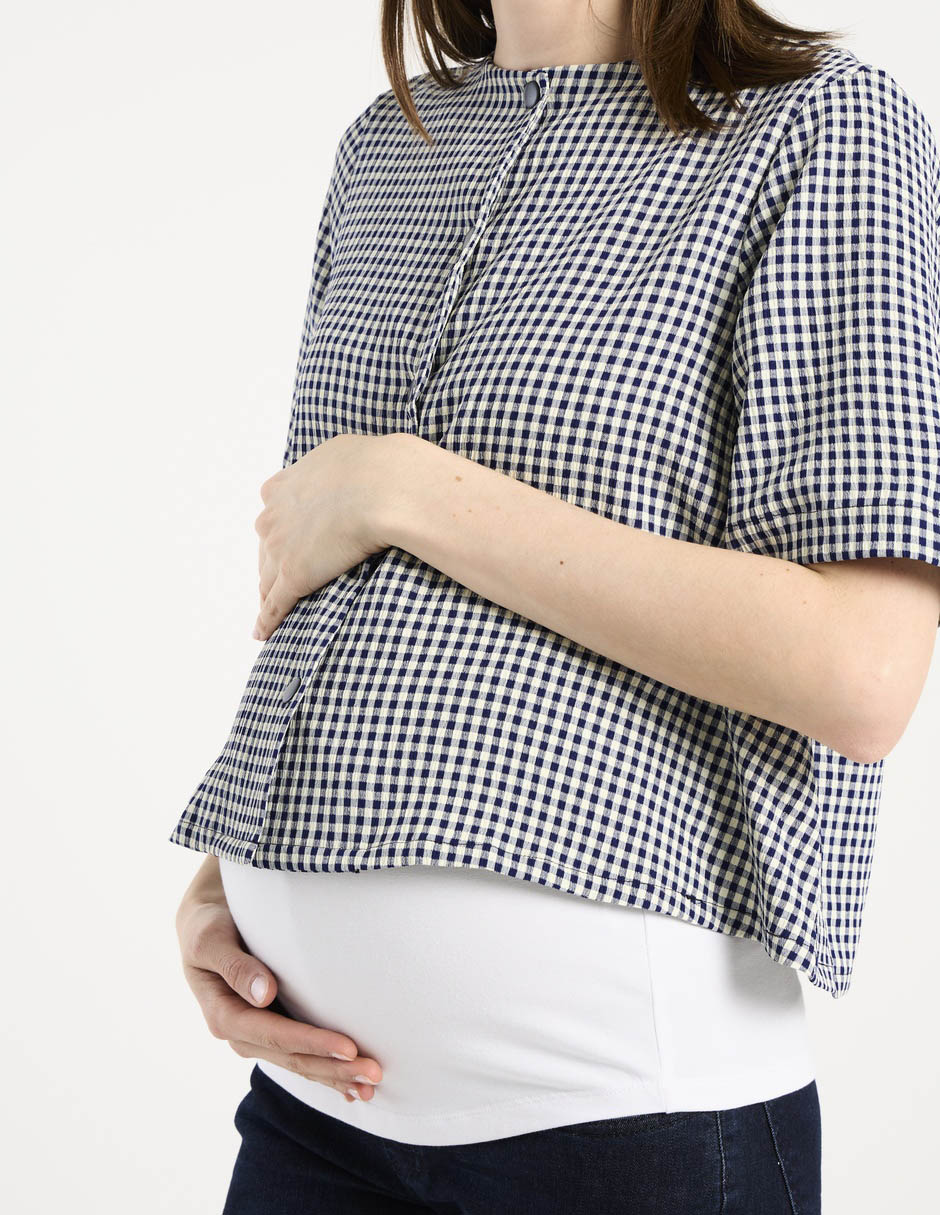 Blusa maternidad Expecting Essentials manga corta