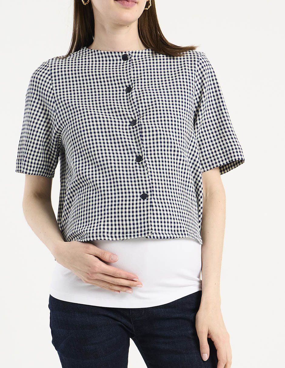 Blusa maternidad Expecting Essentials manga corta