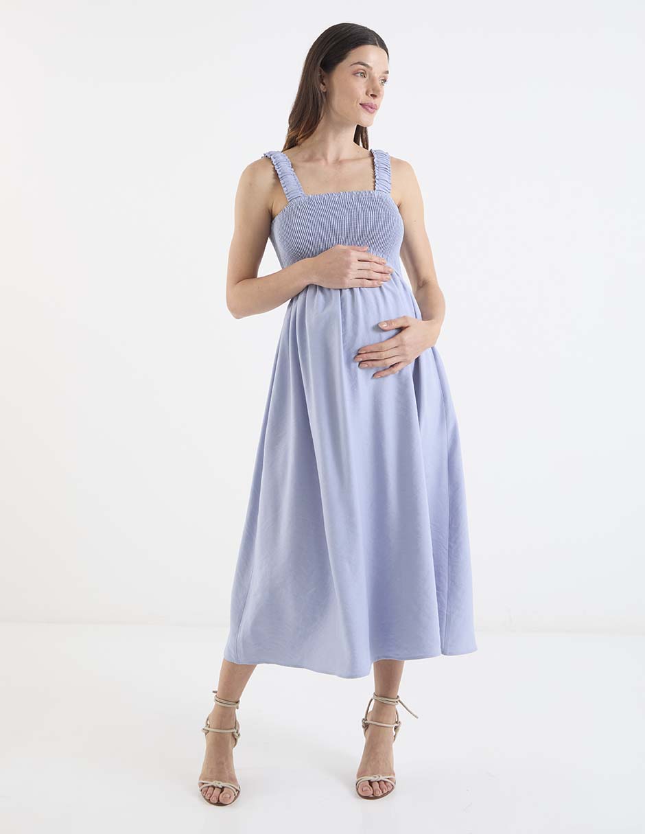 Vestido maternidad midi casual 3