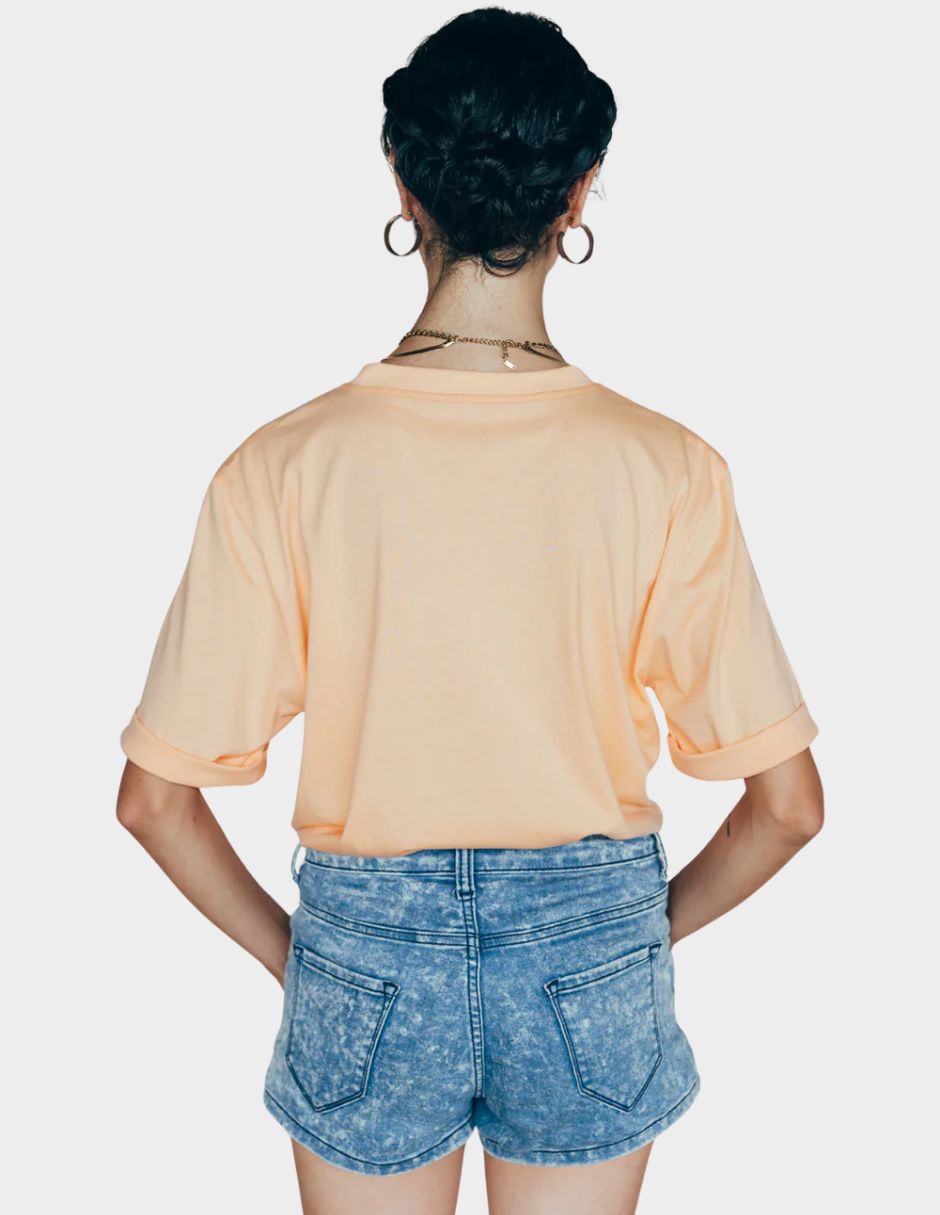 Playera maternidad manga corta cuello redondo 2
