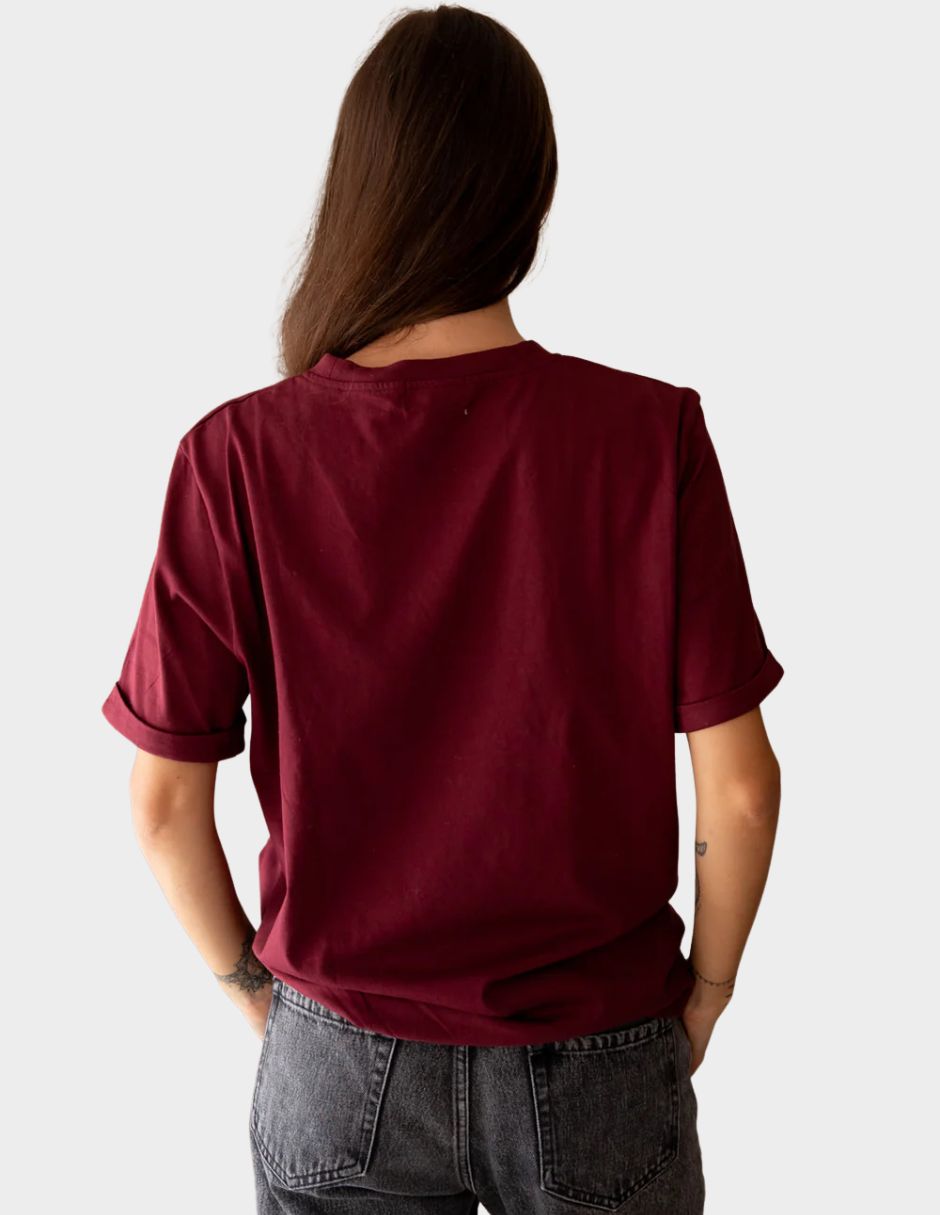 Playera maternidad manga corta cuello redondo 2