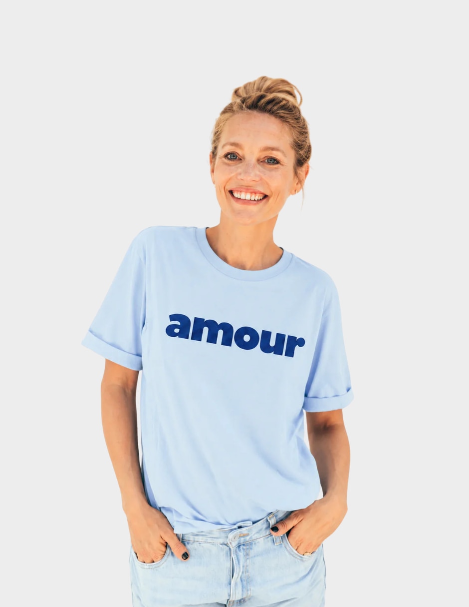 Playera maternidad manga corta cuello redondo 2