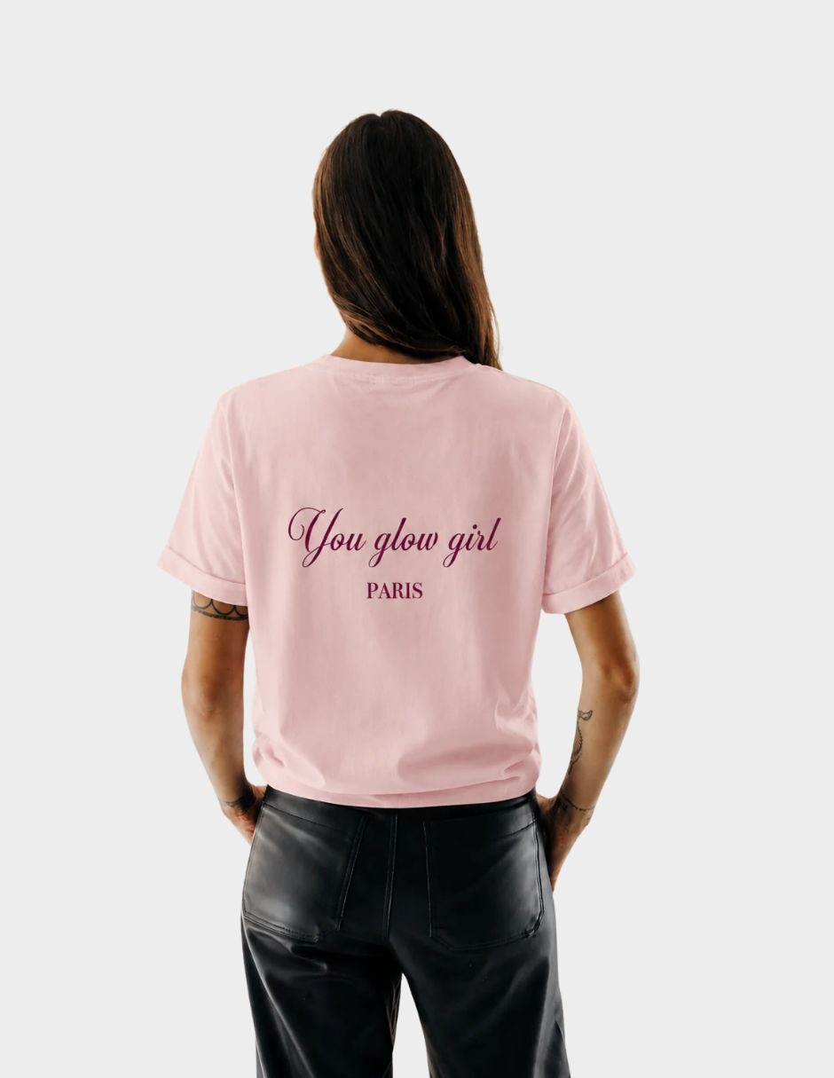 Playera maternidad manga corta cuello redondo 2