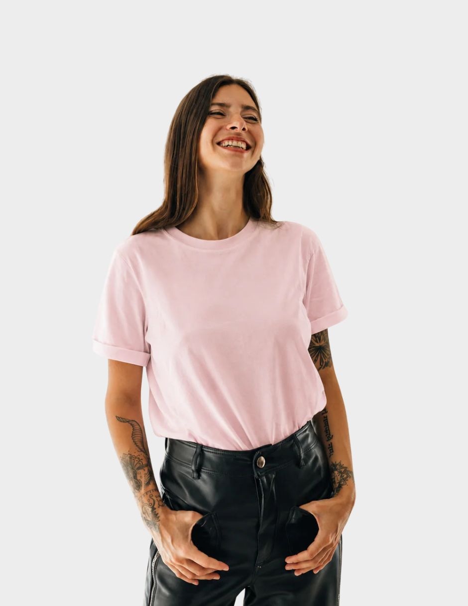 Playera maternidad manga corta cuello redondo 3
