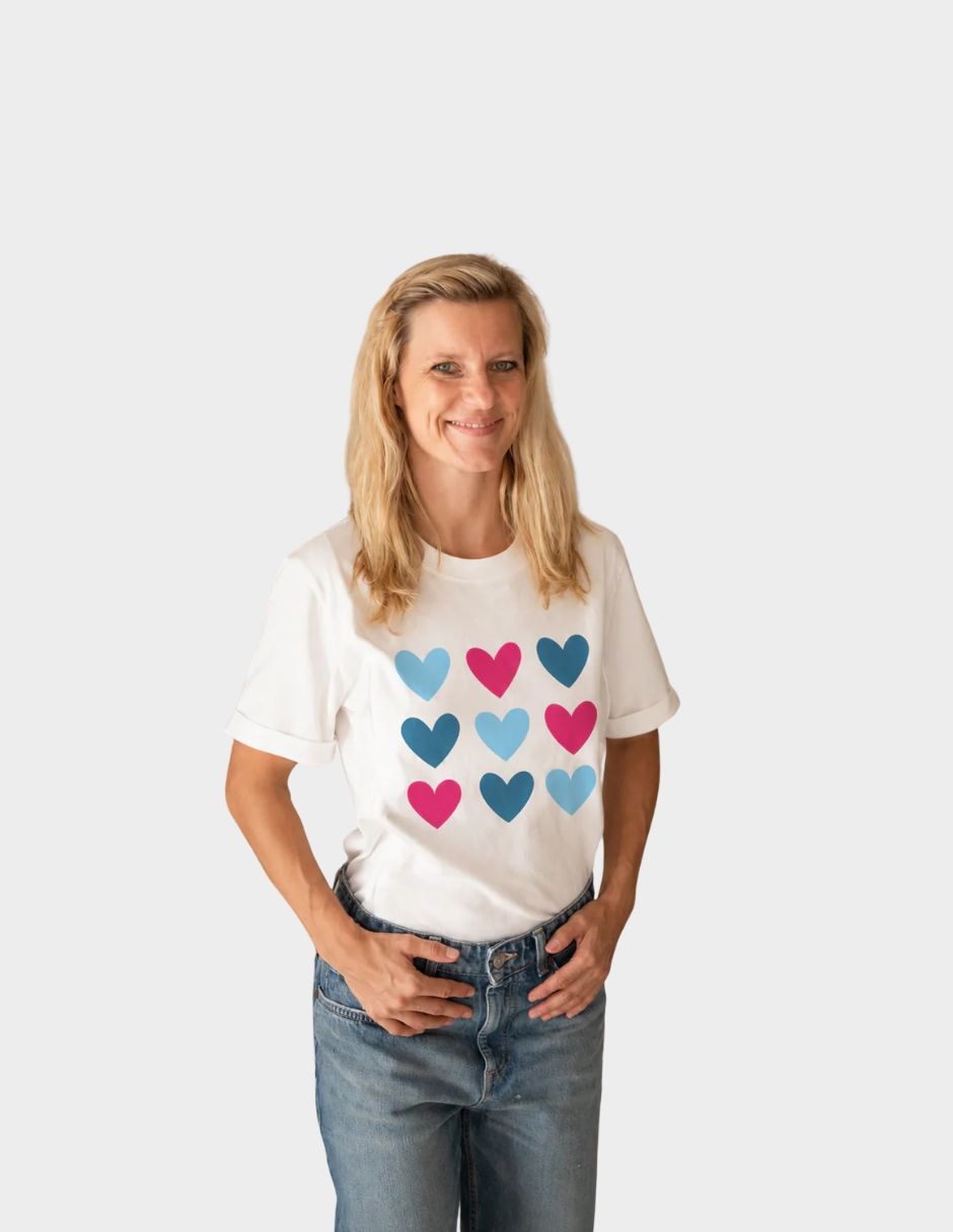 Playera maternidad manga corta cuello redondo Playera maternidad manga corta cuello redondo