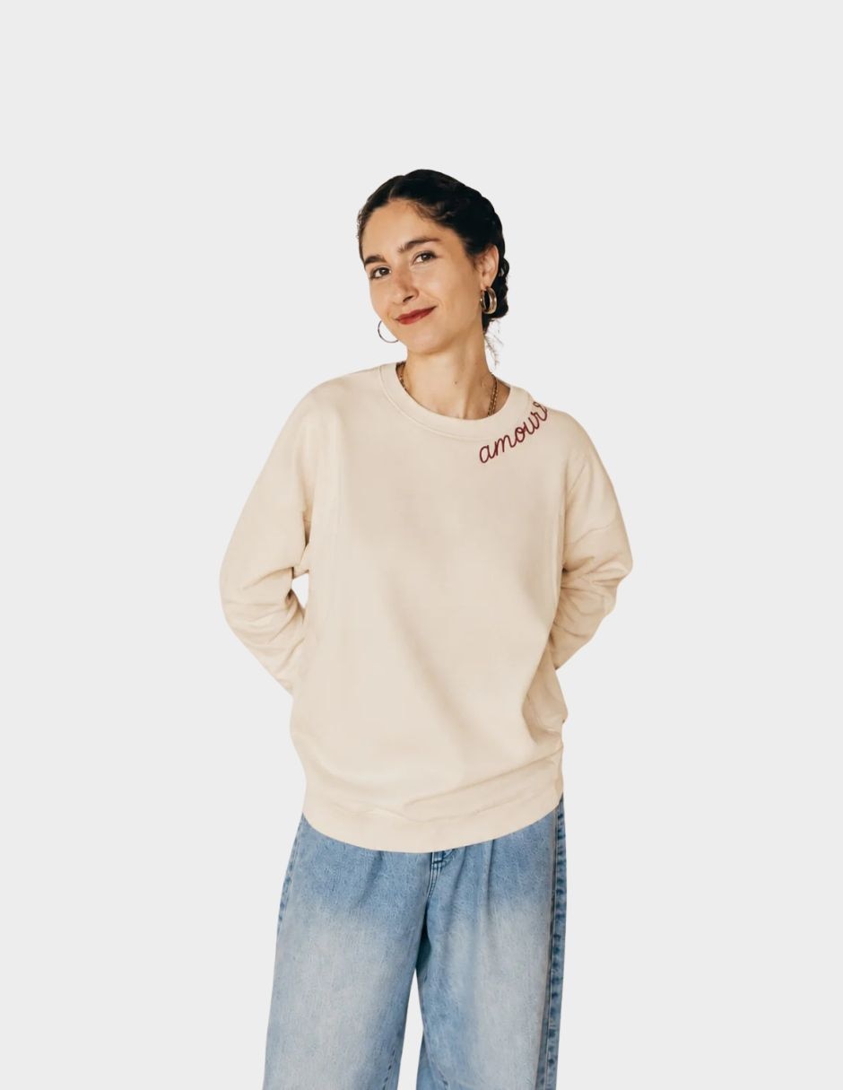 Sudadera maternidad con abertura 4