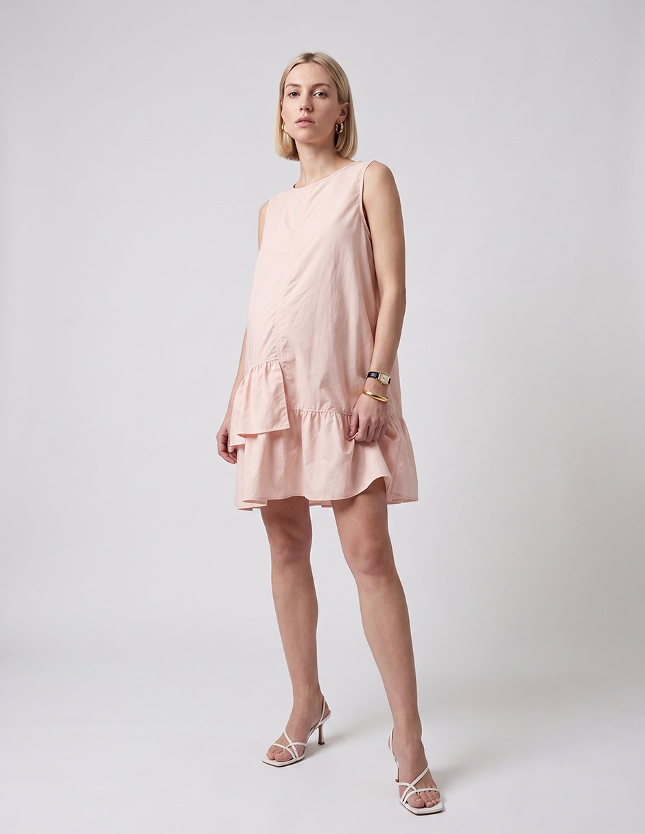 Vestido Maternidad Rodilla Casual Expecting Essentials