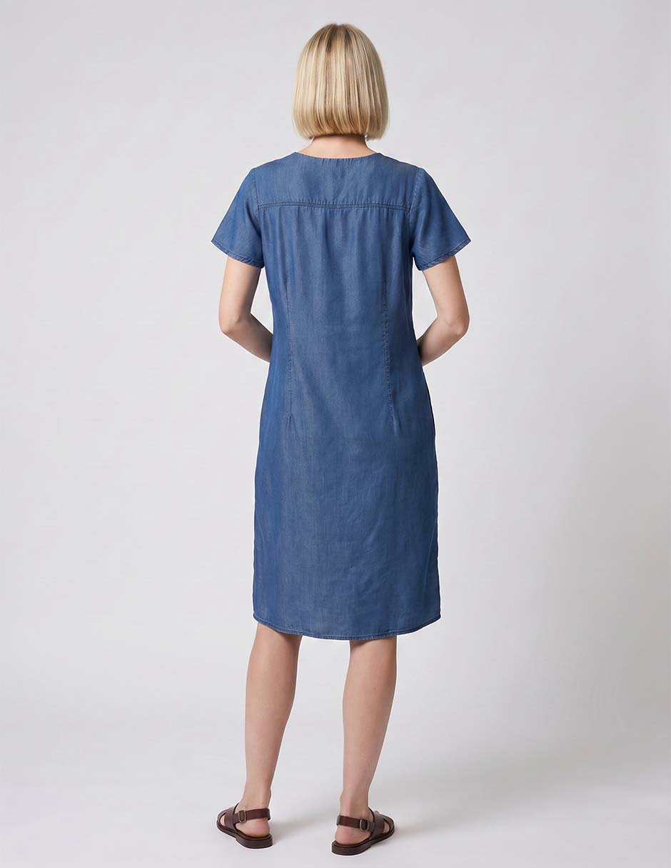 Vestido maternidad rodilla casual 3