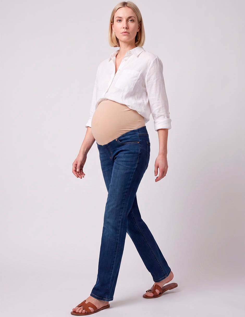 Jeans Maternidad bota a La cintura 3
