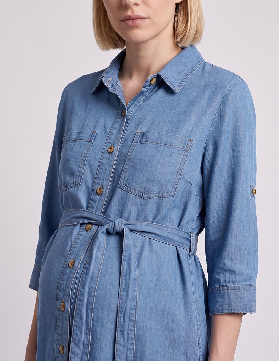 Vestido maternidad midi casual