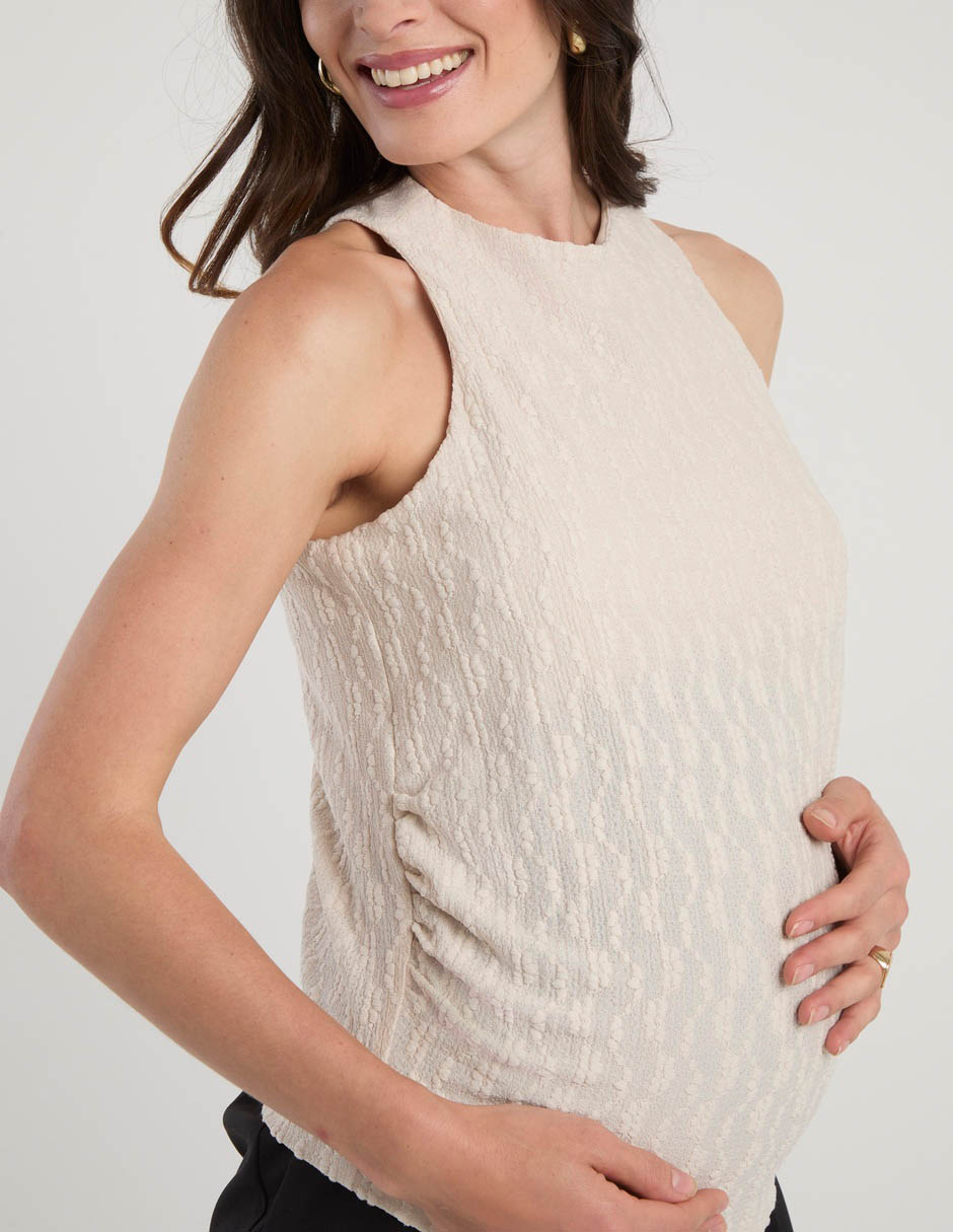 Blusa maternidad expecting essentials sin manga