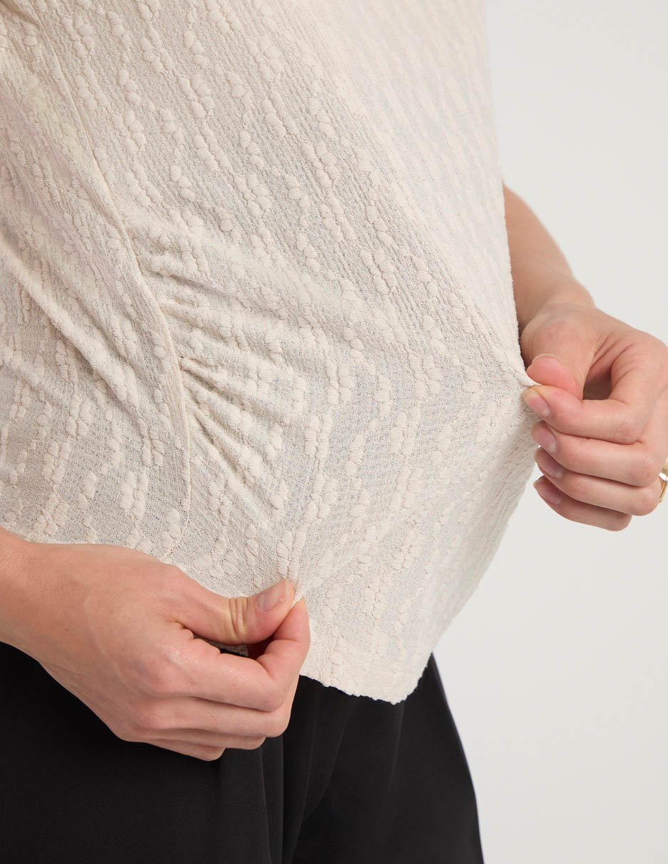 Blusa maternidad sin manga 8
