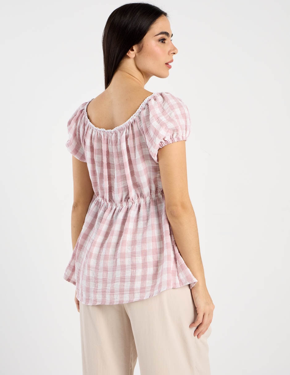 Blusa maternidad manga corta 2