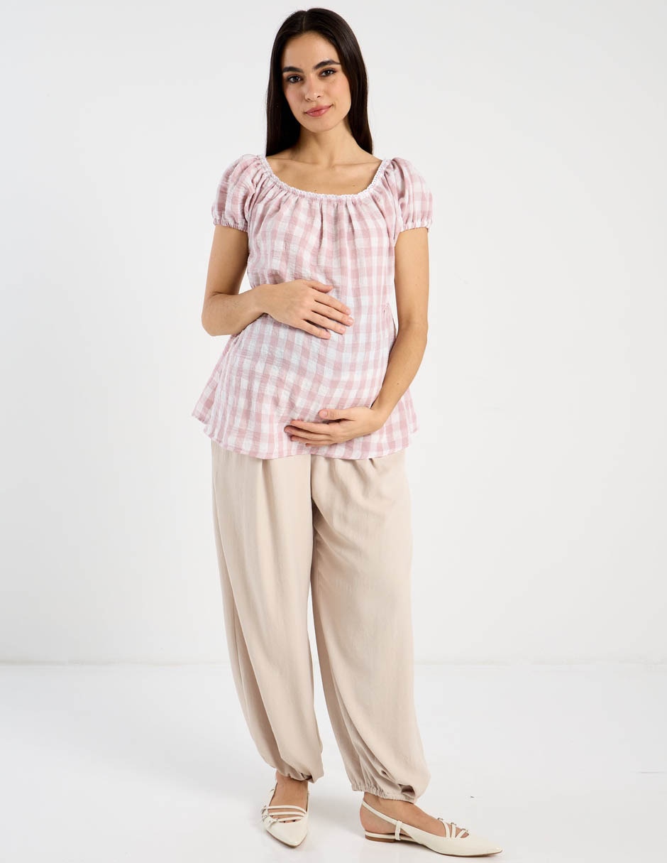 Blusa maternidad manga corta 3