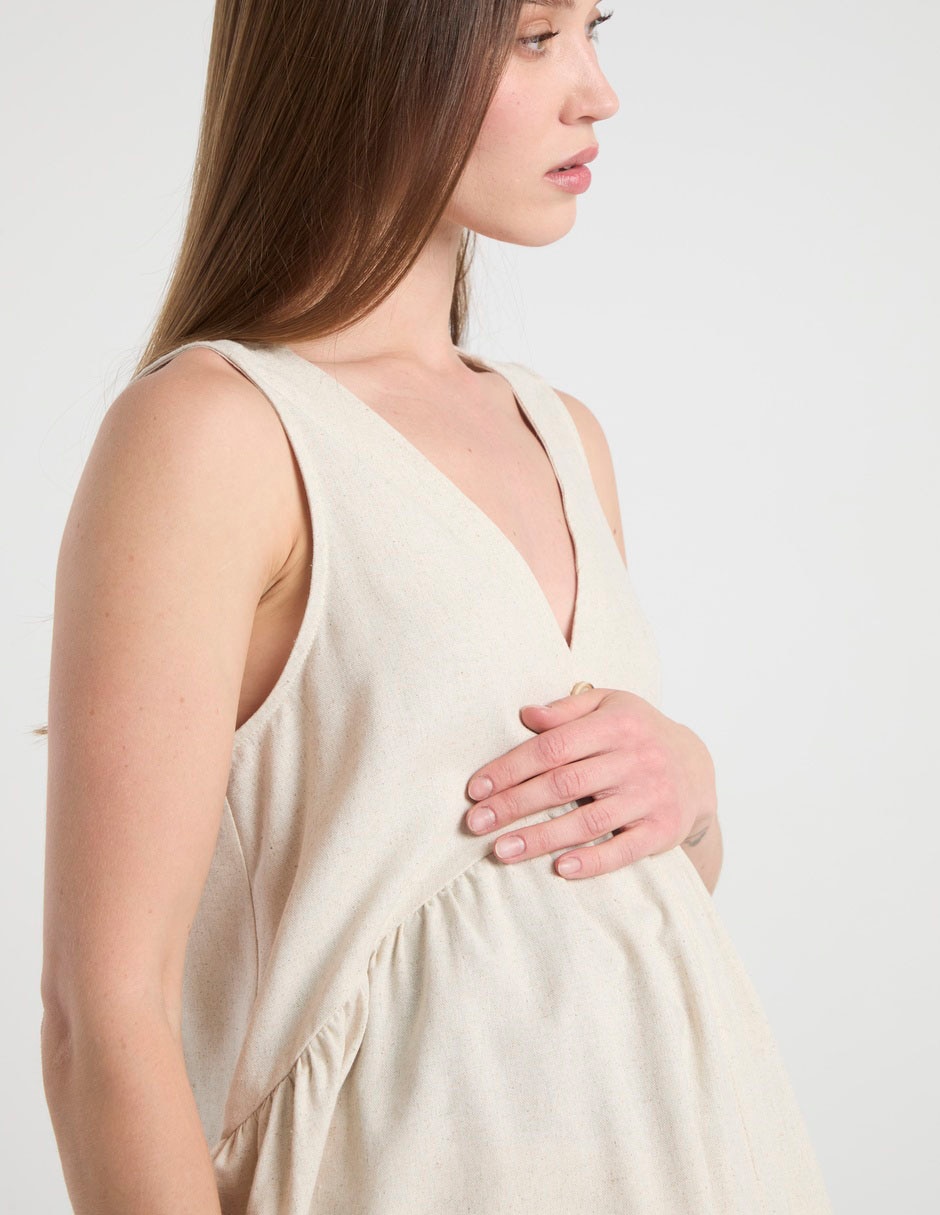 Blusa maternidad sin manga 9