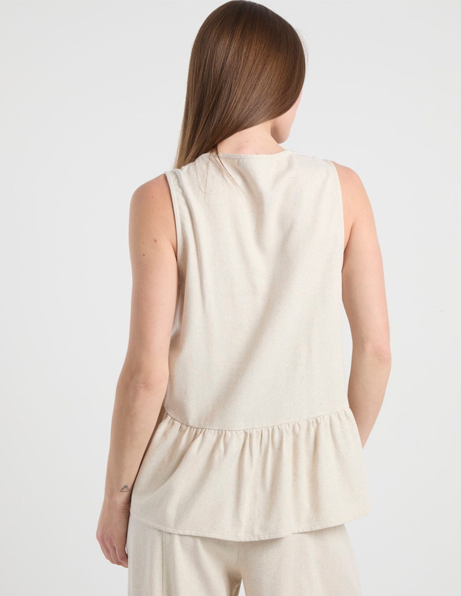 Blusa maternidad sin manga 5